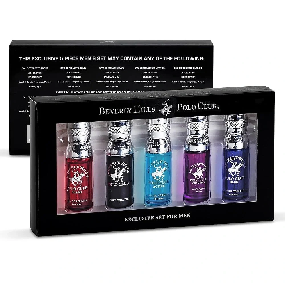 Beverly Hills Polo Club Men’s Cologne Set - Multi-Color